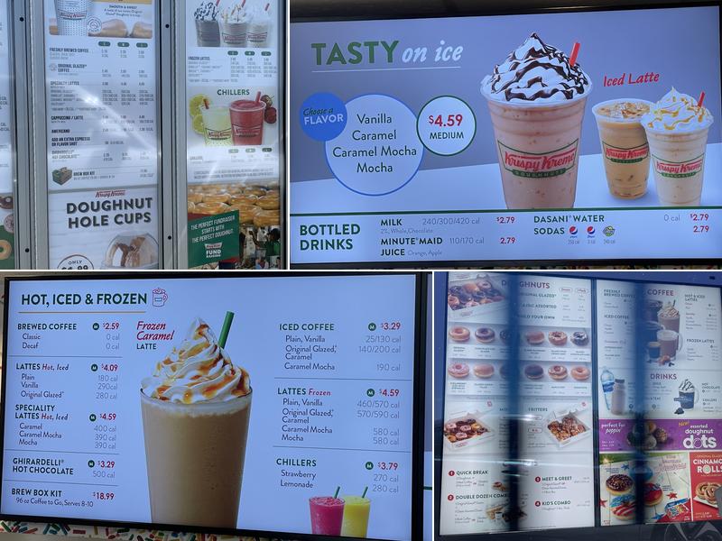 Krispy Kreme Menu