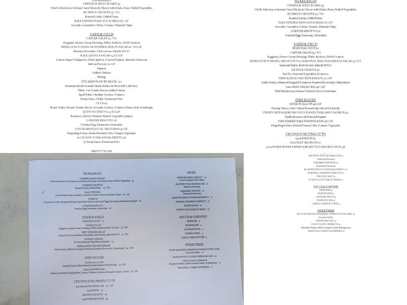 20|Twenty Menu