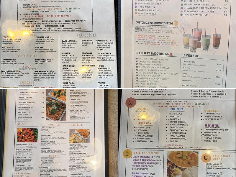 Riceberry Thai Kitchen Menu