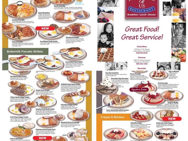 Pancakes R Us Montclair Menu