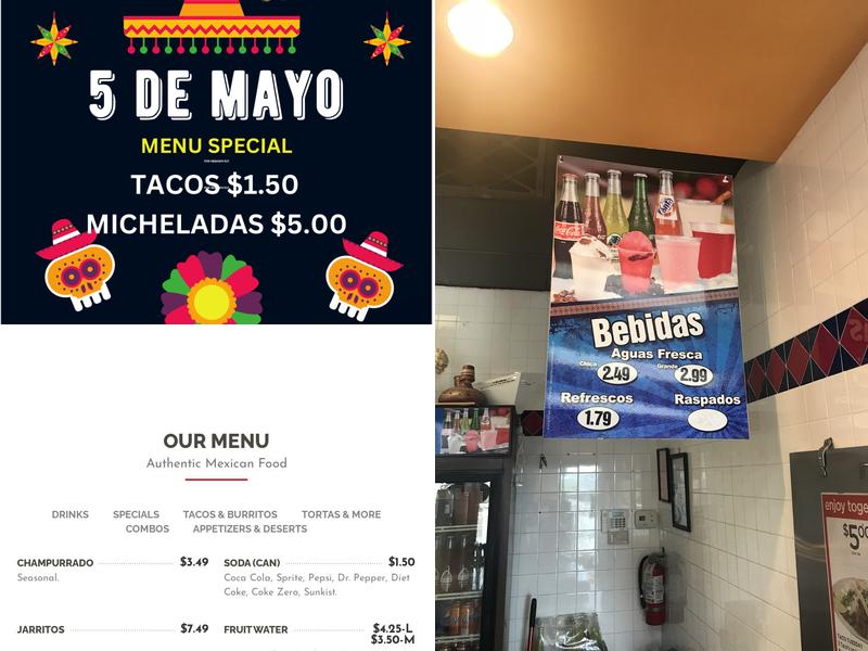 Nataly's Tacos Menu