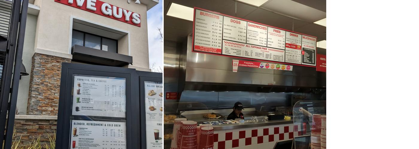 Five Guys Menu