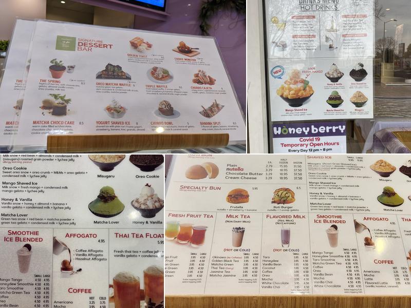 Honeyberry Menu