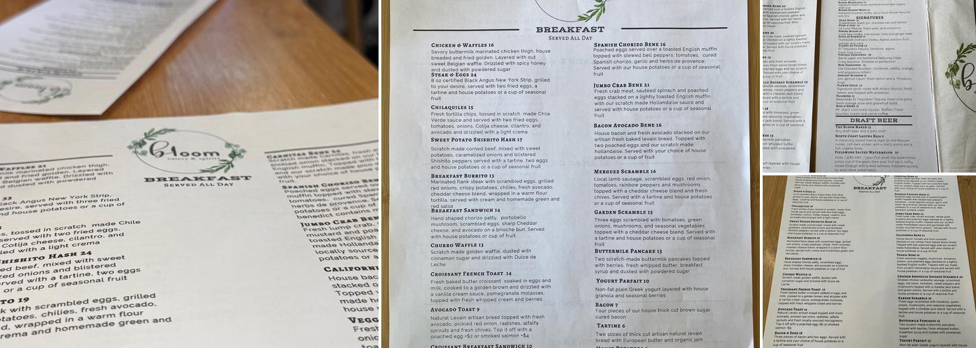 Bloom Menu