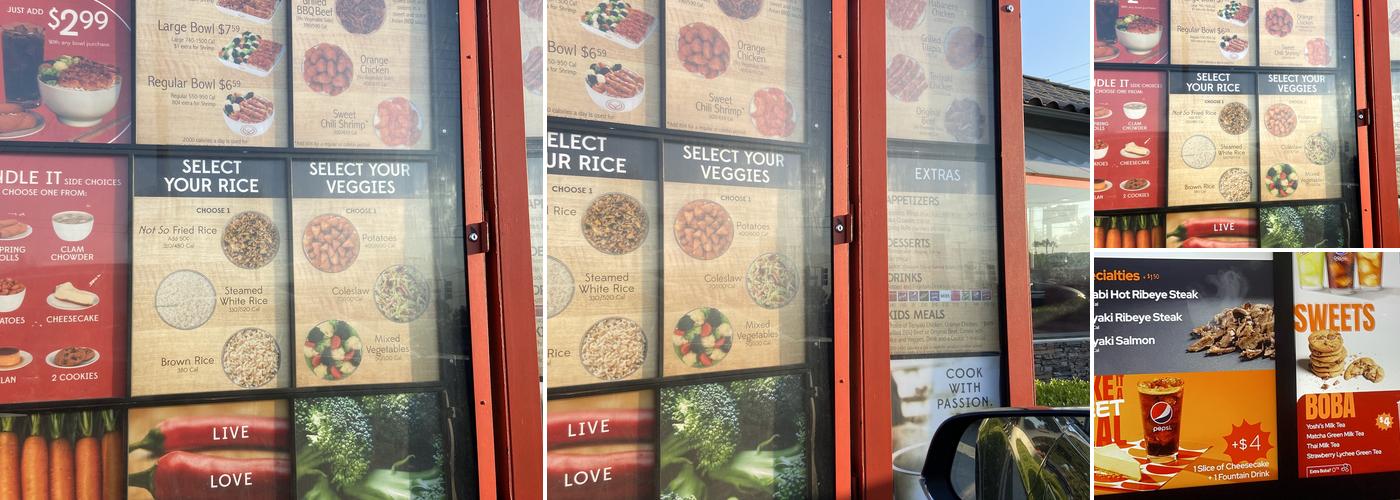 Yoshinoya Covina Menu