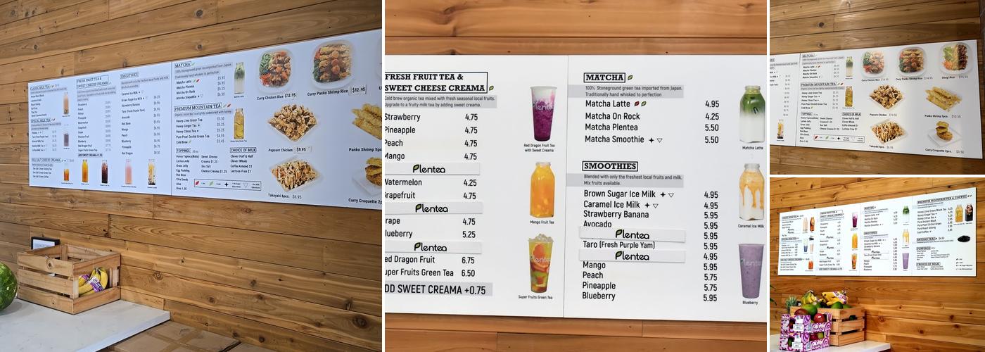 Plentea Menu