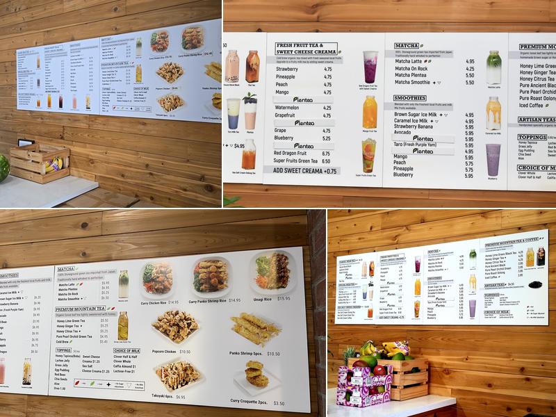 Plentea Menu