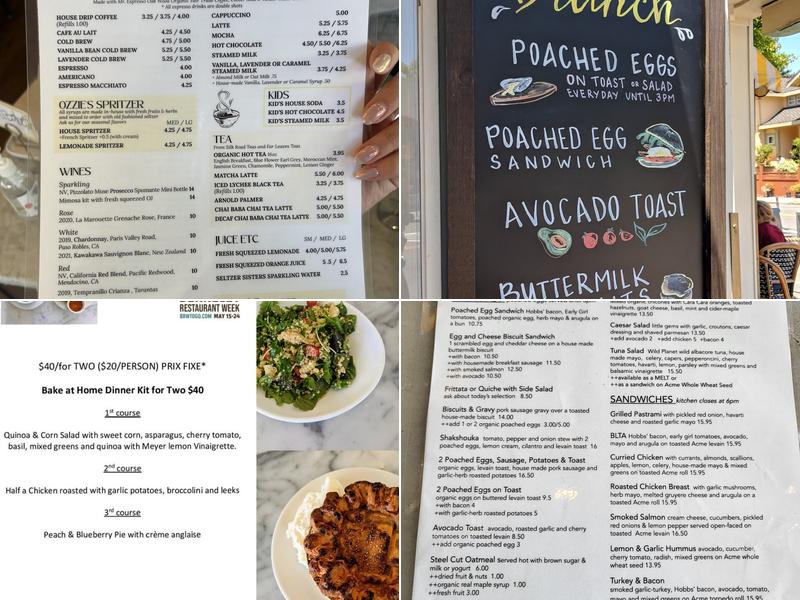 Baker & Commons Menu