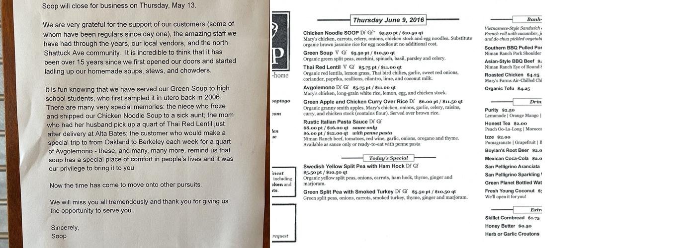 Epicurious Garden Menu