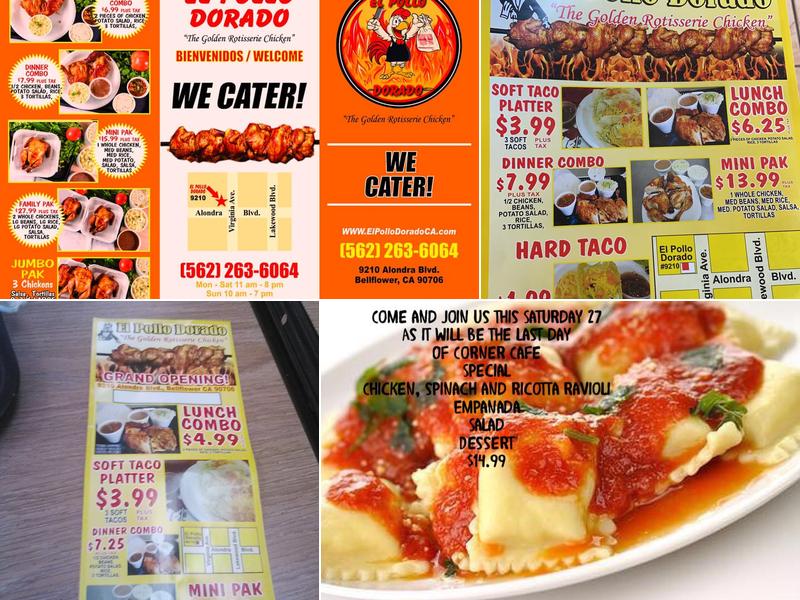 El Pollo Dorado Menu