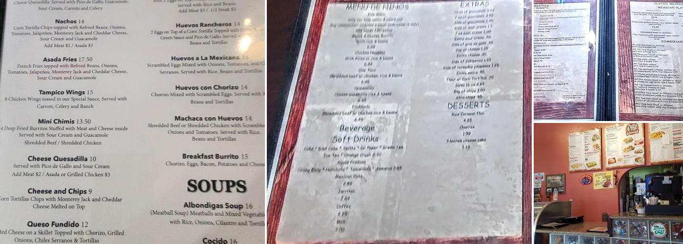 Mi Burrito Mexican Grill Menu