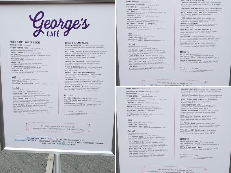 George's Cafe Menu