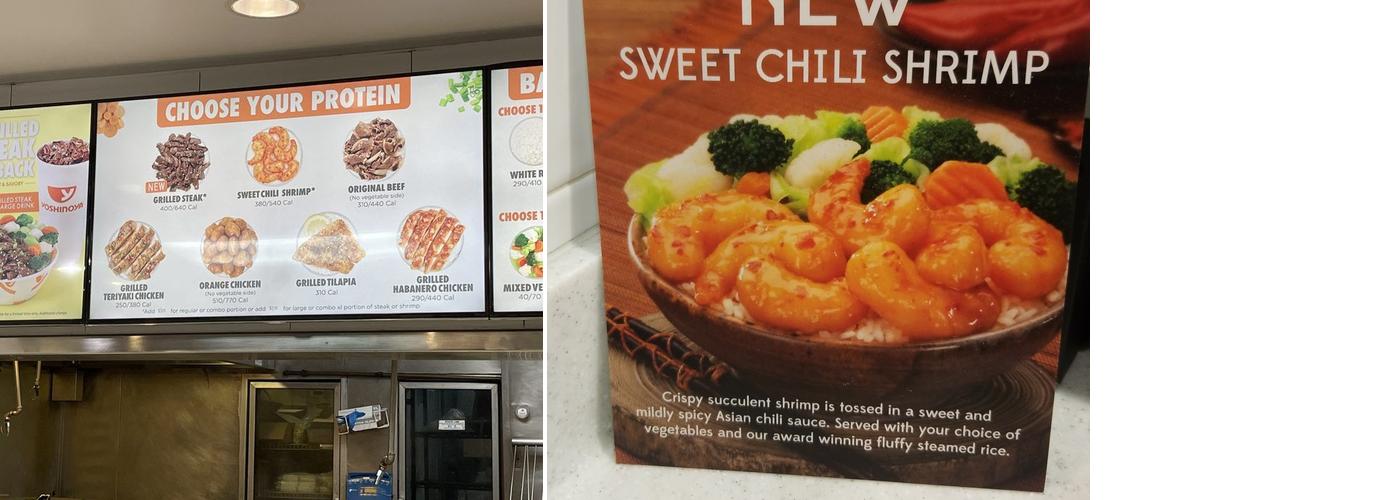 Yoshinoya Manchester & Bellanca Menu