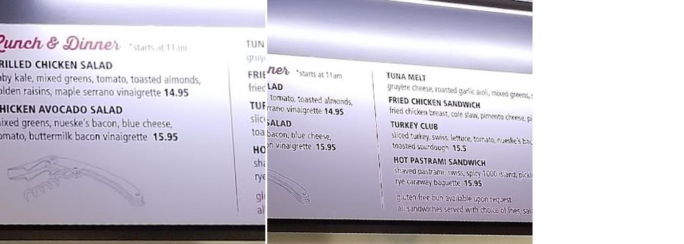 BLD Menu