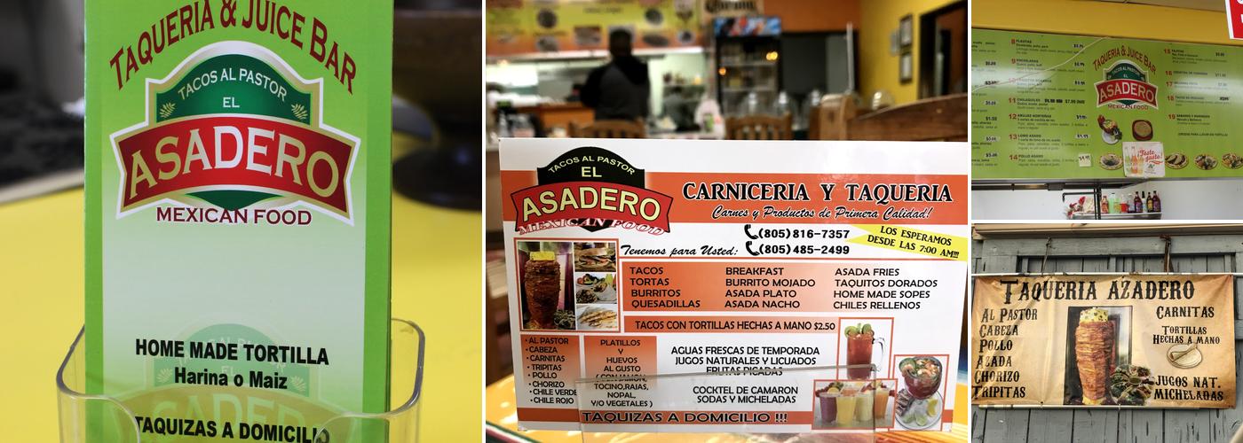 El Asadero Menu