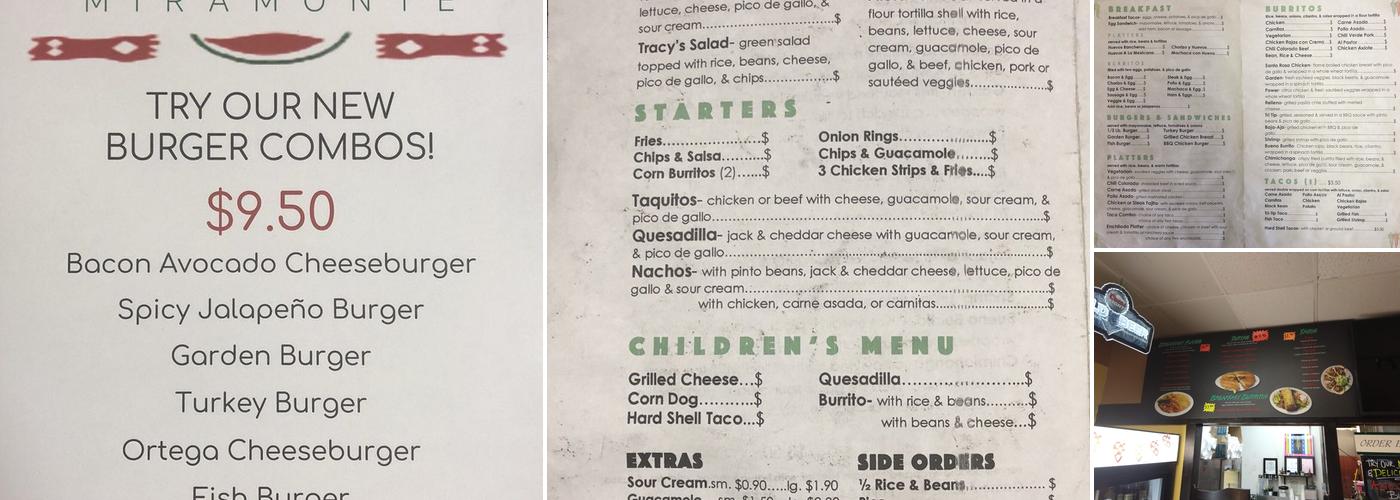 Fresh Grill Mira Monte Menu