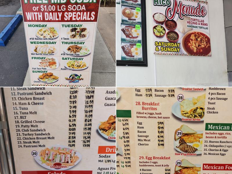 Taco Joe Mexican Grill Menu