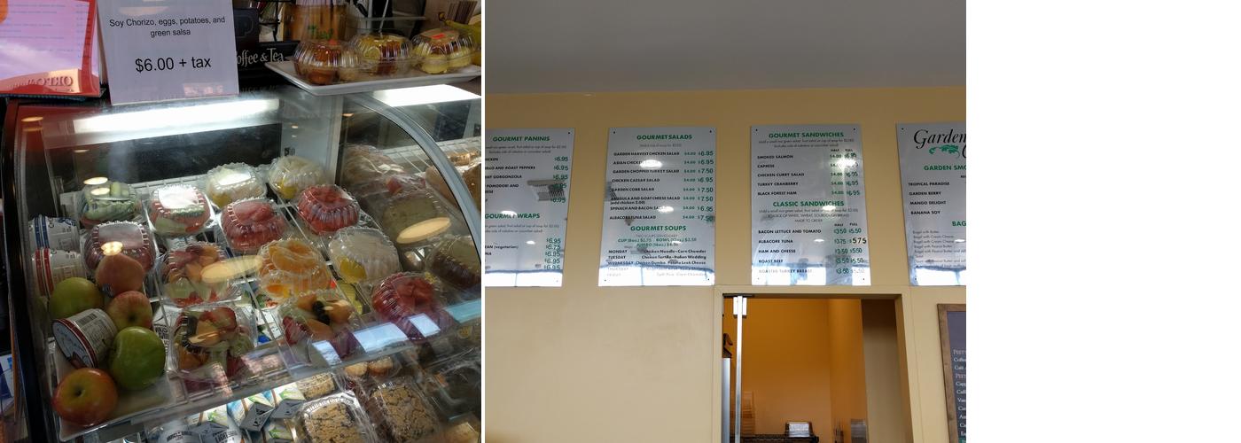Garden Cafe Menu