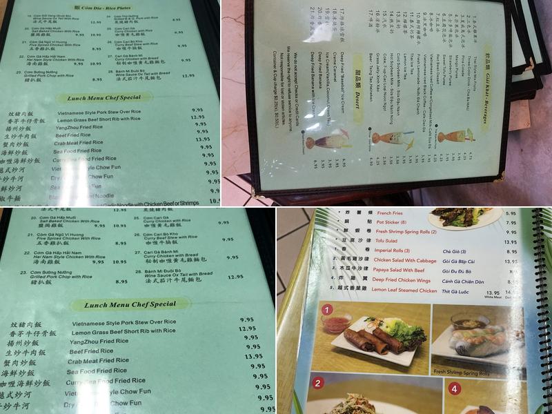 Phở No 1 Menu
