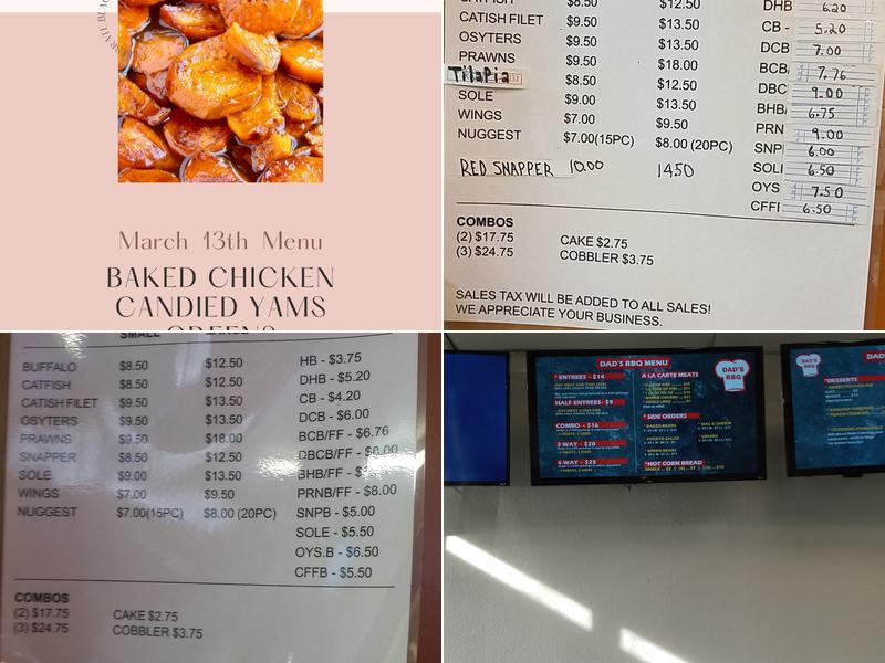 Two Jack's Seafood Menu