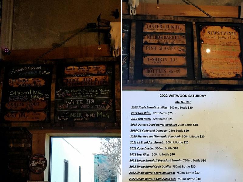 Ironfire Brewing Company Menu