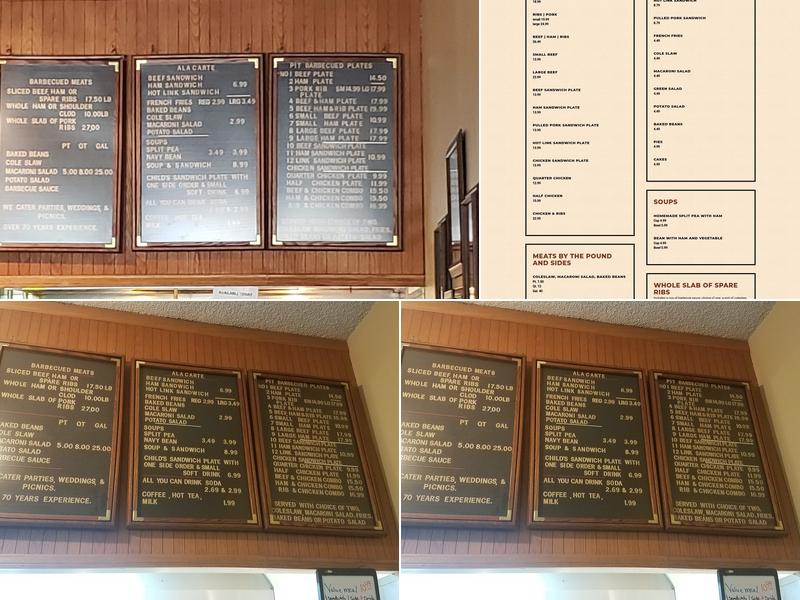 The Barbecue Pit Menu