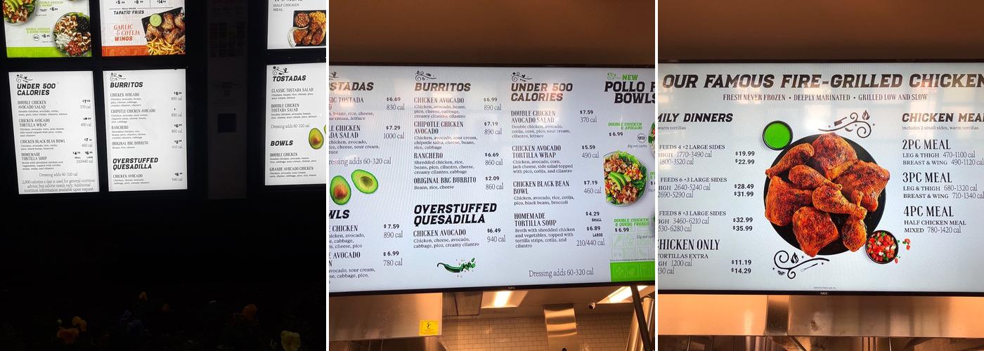El Pollo Loco Menu