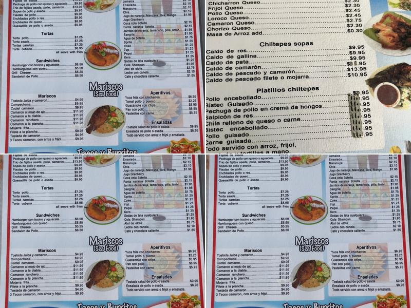 ChilTepe Menu