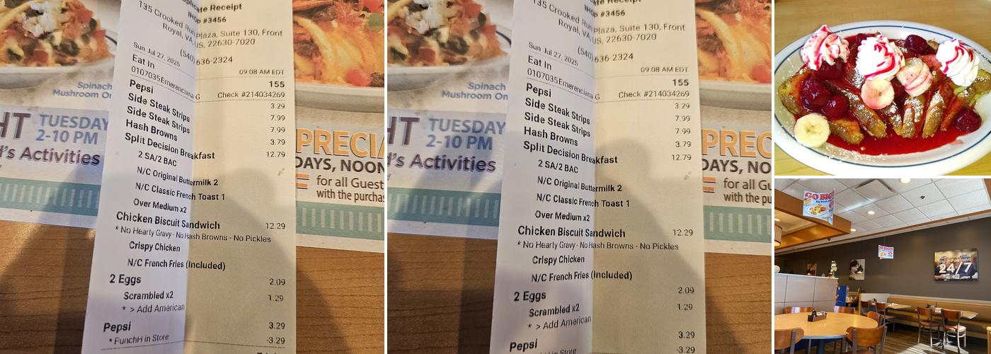 IHOP Menu