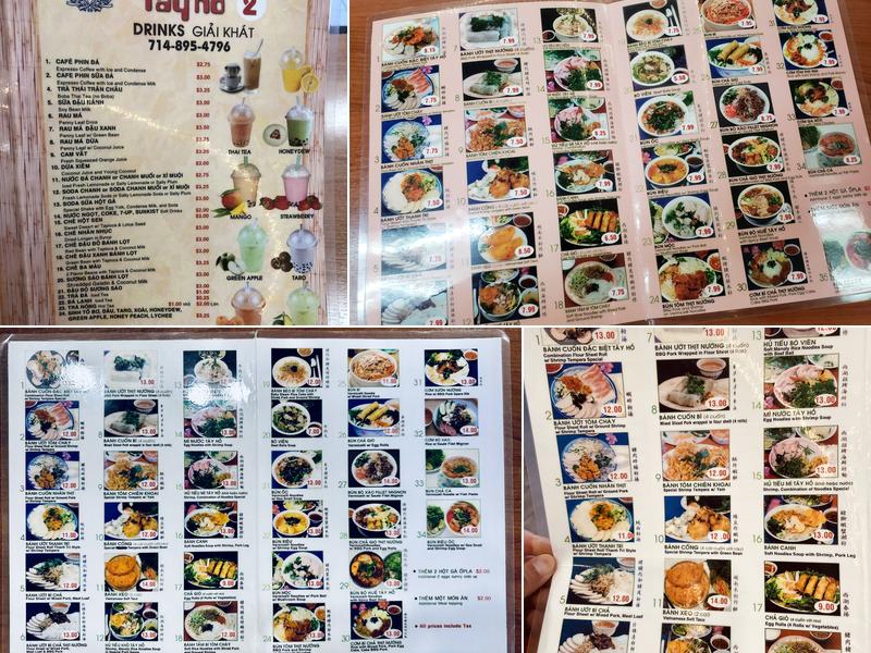 Bánh Cuốn Tây Hồ 1-2 Menu