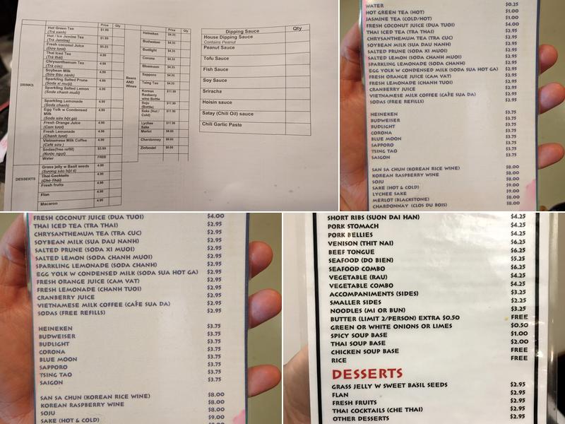 Hot Pot City Menu