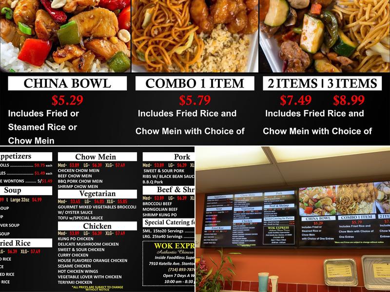 Wok Express Menu