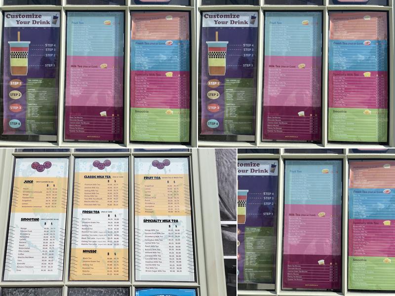 Bobalicious Menu
