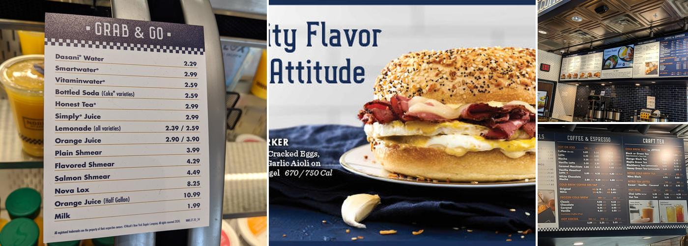 Noah's NY Bagels Menu