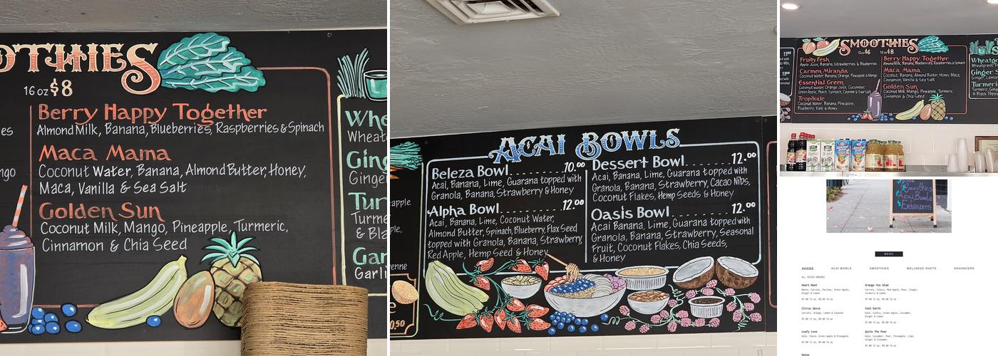 Main Squeeze Menu