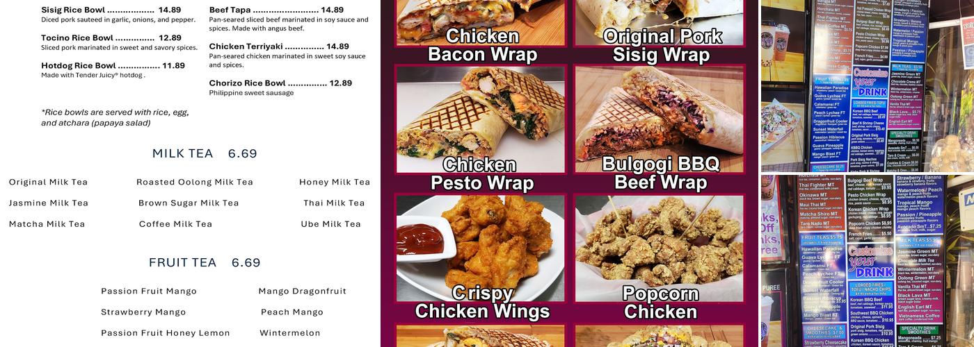 Joy4Tea Menu