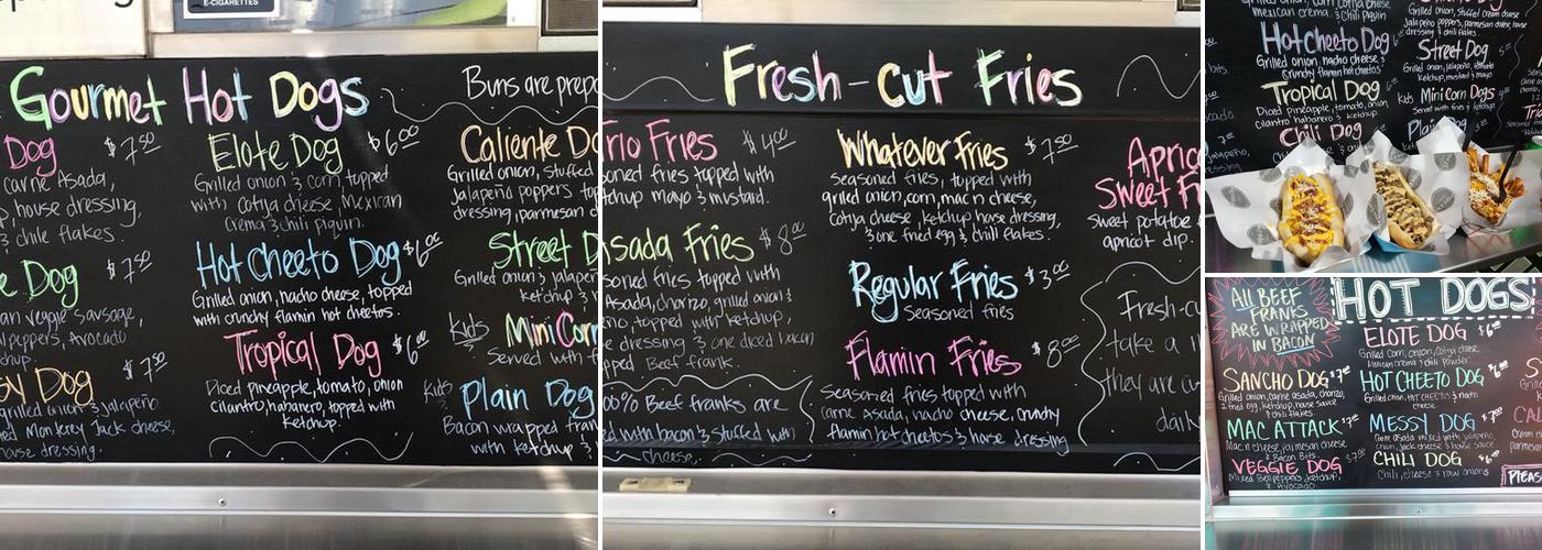 Krepe Dog Menu