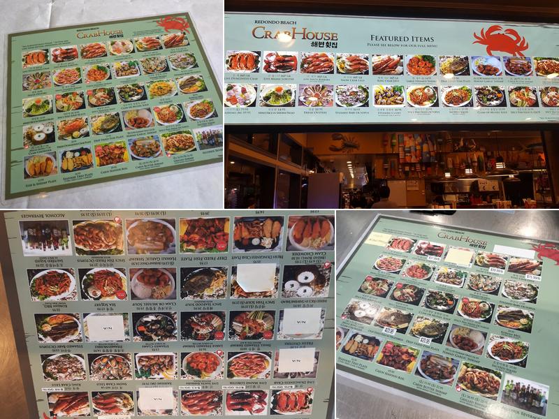 Redondo Beach Crab House Menu