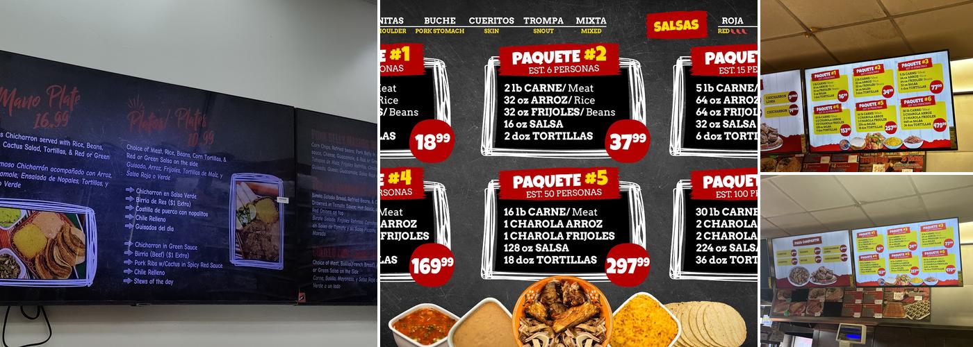 La Mano Tortilleria Menu