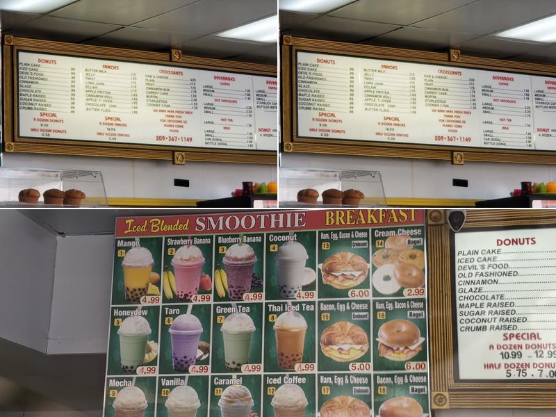 Express Donuts Menu