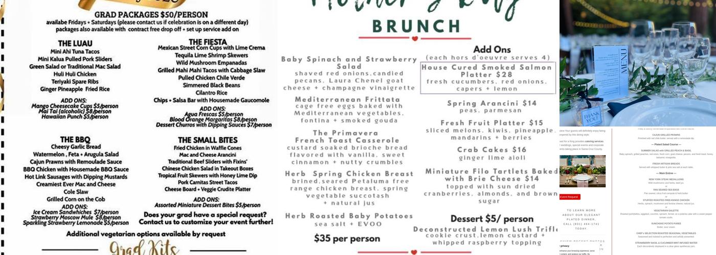 Feast For A King Menu