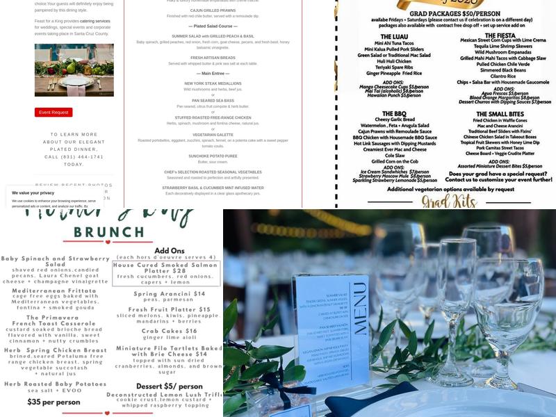 Feast For A King Menu