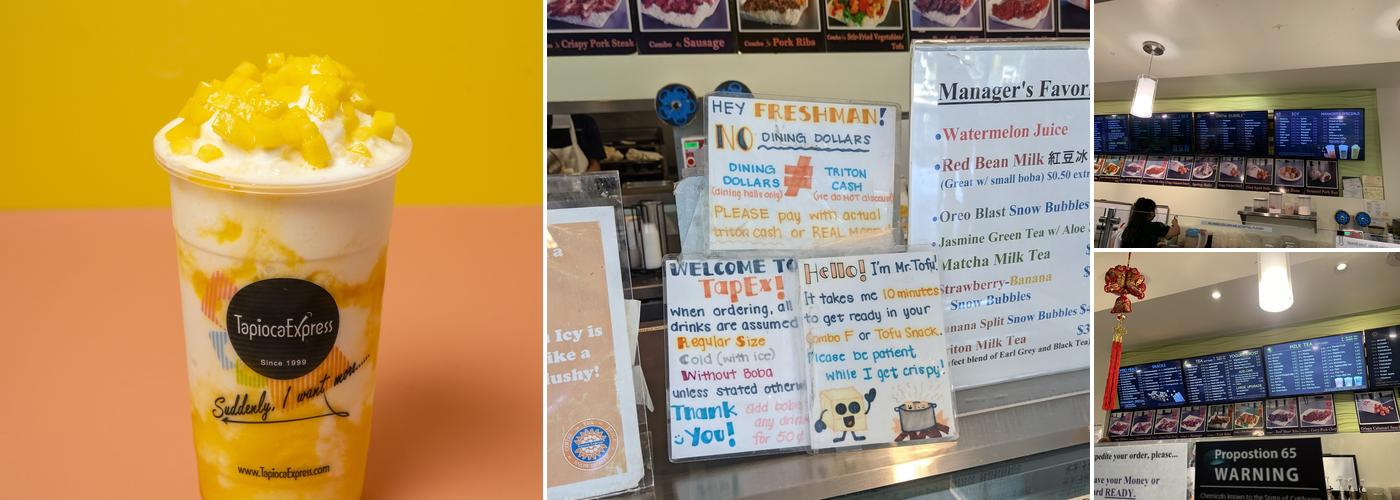 Tapioca Express Menu