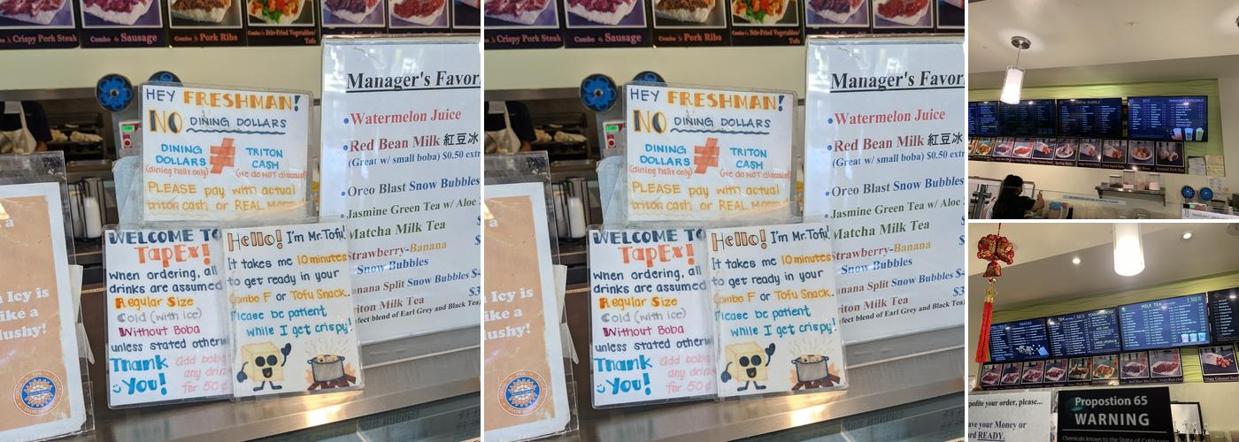 Tapioca Express Menu