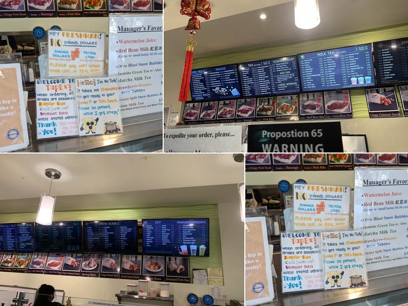 Tapioca Express Menu