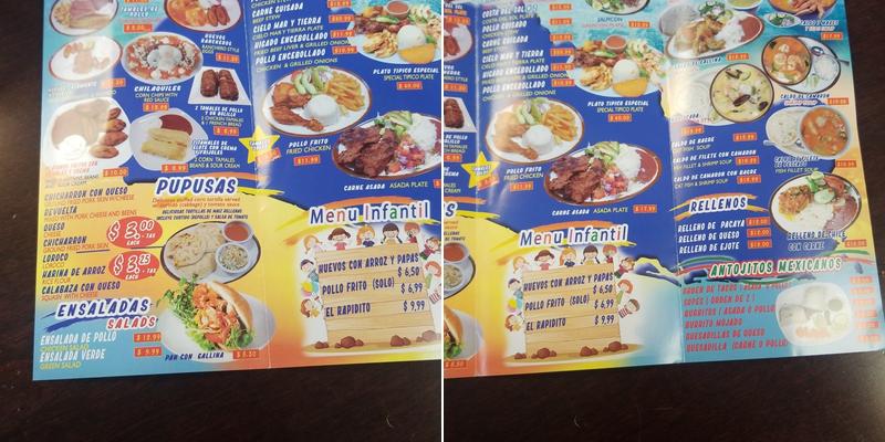 Costa Del Sol Restaurant Menu
