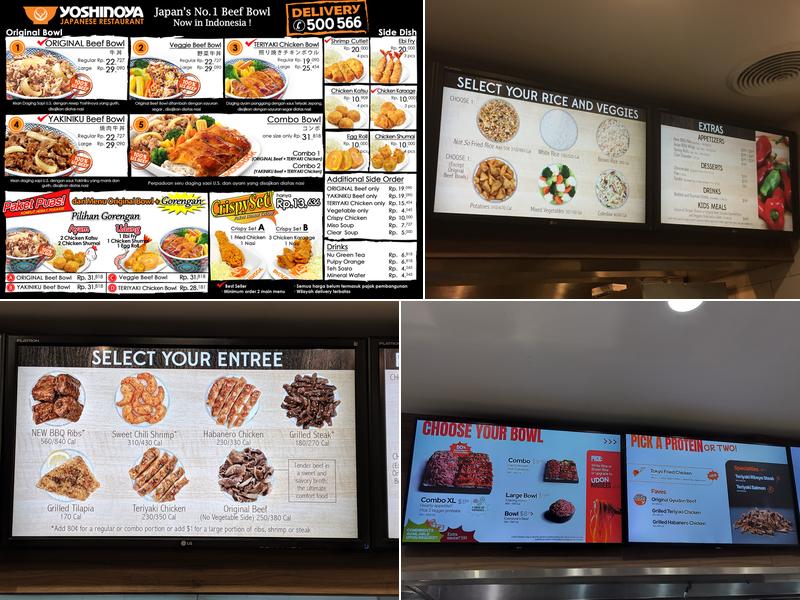 Yoshinoya USC Menu