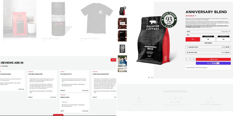 Equator Coffees Roastery Menu