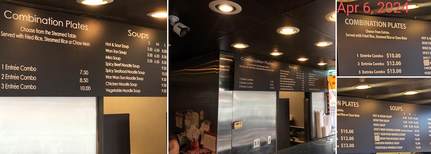 Mr. Hong's - Morgan Hill Menu