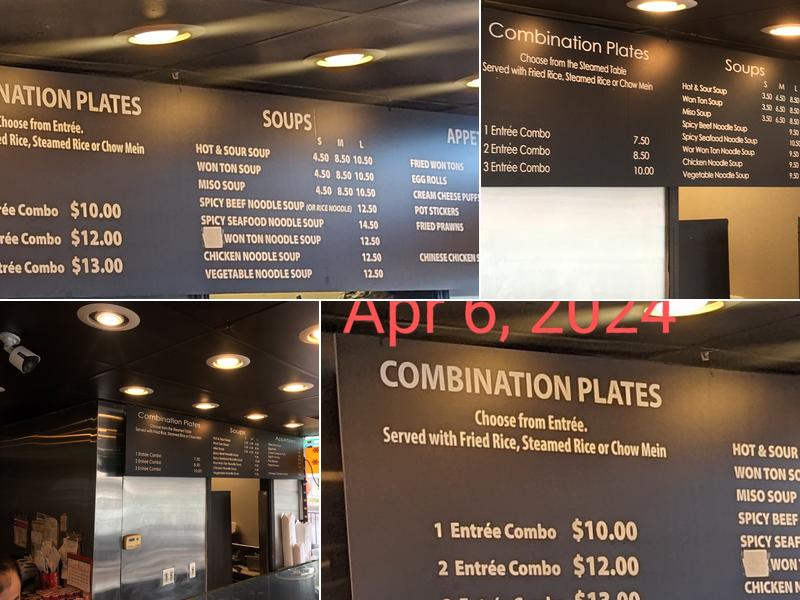 Mr. Hong's - Morgan Hill Menu